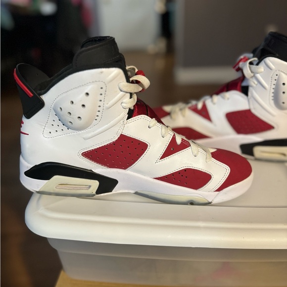 100% Authentic Used Air Jordan VI Carmine. No Box Sz.  10 - Picture 6 of 9